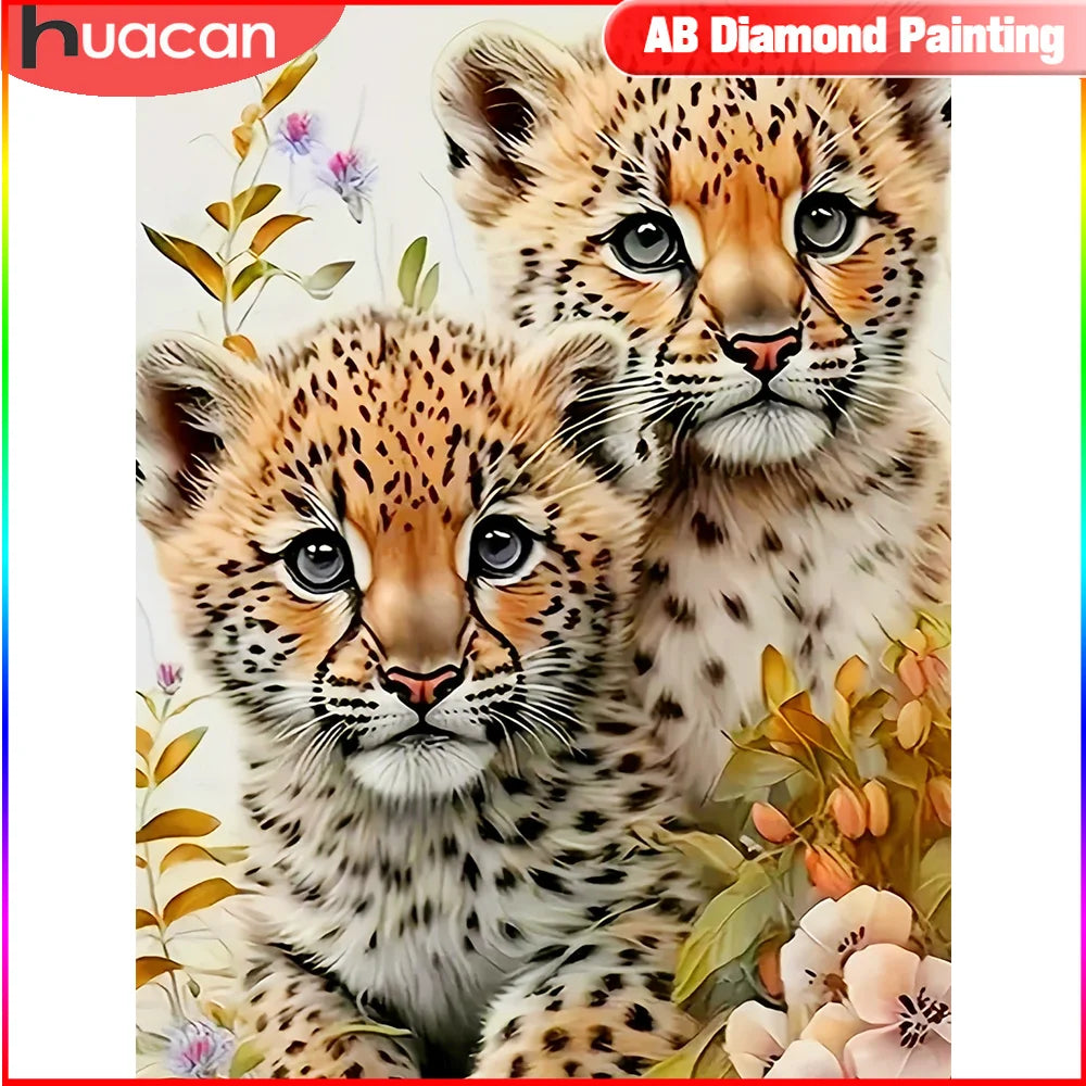 HUACAN Full Square Round Diamond Painting Tiger Cross Stitch Embroidery Mosaic Animal Rhinestones New Arrival Home Decor HUACAN Full Square Round Diamond Painting Tiger Cross Stitch Embroidery Mosaic Animal Rhinestones New Arrival Home Decor